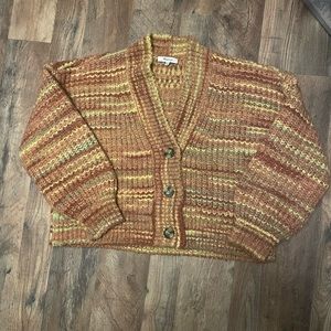 Madewell  Space Dyed Waller Crop  sweater size small.